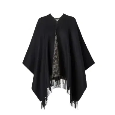 Fendi Large, enveloping double-sided poncho, customised on | Thumbnail 1 Fendi Large, enveloping double-sided poncho, customised on | Thumbnail 1
