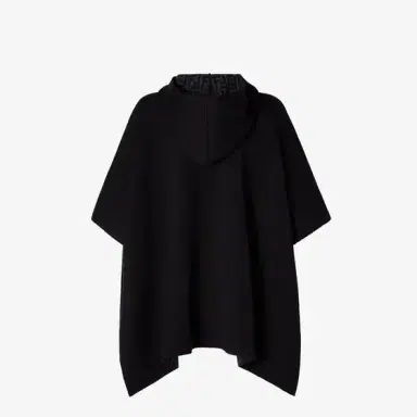 Fendi Poncho with hood customised inside the jacquard FF Zucca | Thumbnail 2 Fendi Poncho with hood customised inside the jacquard FF Zucca | Thumbnail 2