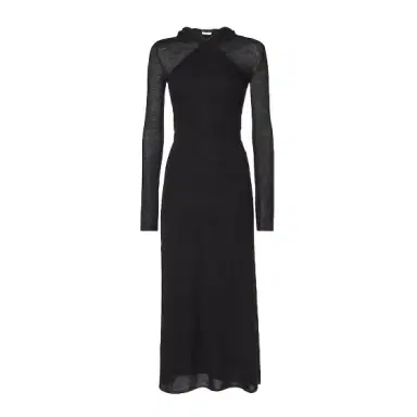 Fendi Crew-neck midi dress with a fitted silhouette and long | Thumbnail 1 Fendi Crew-neck midi dress with a fitted silhouette and long | Thumbnail 1