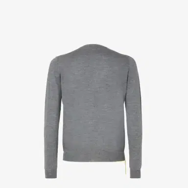 Fendi Slim-fit long-sleeved jumper customised with contrasting | Thumbnail 2 Fendi Slim-fit long-sleeved jumper customised with contrasting | Thumbnail 2