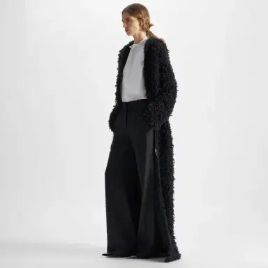 Fendi Straight-cut long coat with long sleeves and hood | Thumbnail 4 Fendi Straight-cut long coat with long sleeves and hood | Thumbnail 4