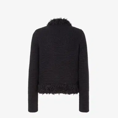 Fendi Short close-fitting jacket with high collar and long sleeves | Thumbnail 2 Fendi Short close-fitting jacket with high collar and long sleeves | Thumbnail 2