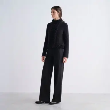 Fendi Short close-fitting jacket with high collar and long sleeves | Thumbnail 4 Fendi Short close-fitting jacket with high collar and long sleeves | Thumbnail 4