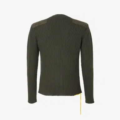 Fendi Long-sleeved jumper, customised with green fabric patches | Thumbnail 2 Fendi Long-sleeved jumper, customised with green fabric patches | Thumbnail 2