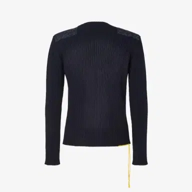 Fendi Long-sleeved jumper, customised with blue fabric patches | Thumbnail 2 Fendi Long-sleeved jumper, customised with blue fabric patches | Thumbnail 2