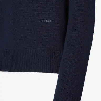 Fendi Basic fitted jumper with a V-neck and long sleeves | Thumbnail 4 Fendi Basic fitted jumper with a V-neck and long sleeves | Thumbnail 4