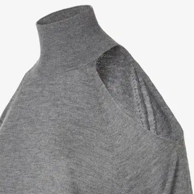 Fendi Soft turtleneck jumper with raglan sleeves and cut-out | Thumbnail 3 Fendi Soft turtleneck jumper with raglan sleeves and cut-out | Thumbnail 3