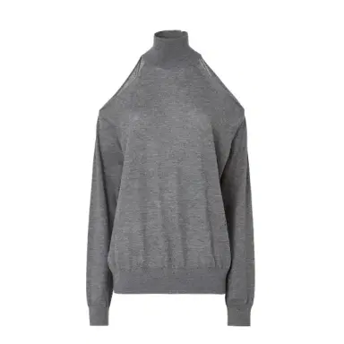 Fendi Soft turtleneck jumper with raglan sleeves and cut-out | Thumbnail 1 Fendi Soft turtleneck jumper with raglan sleeves and cut-out | Thumbnail 1