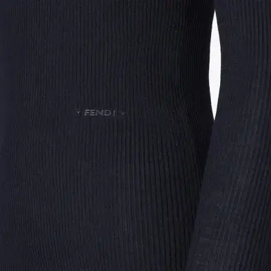 Fendi Long-sleeved, slim-fit V-neck jumper | Thumbnail 4 Fendi Long-sleeved, slim-fit V-neck jumper | Thumbnail 4