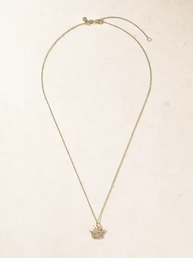 Sydney Evan Sun And Cloud 14-karat Gold Diamond Necklace | Thumbnail 4 Sydney Evan Sun And Cloud 14-karat Gold Diamond Necklace | Thumbnail 4