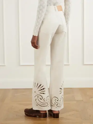 Ulla Johnson The Lou Broderie Anglaise Mid-rise Straight-leg Jeans | Thumbnail 4 Ulla Johnson The Lou Broderie Anglaise Mid-rise Straight-leg Jeans | Thumbnail 4