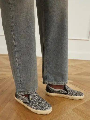 Golden Goose Vce Penstar Leather-trimmed Animal-print Calf Hair Sneakers | Thumbnail 2 Golden Goose Vce Penstar Leather-trimmed Animal-print Calf Hair Sneakers | Thumbnail 2