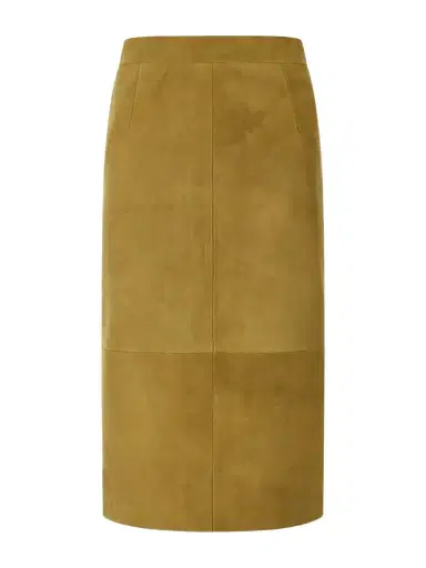 Altuzarra Hank Paneled Suede Knee-length Skirt | Thumbnail 1 Altuzarra Hank Paneled Suede Knee-length Skirt | Thumbnail 1