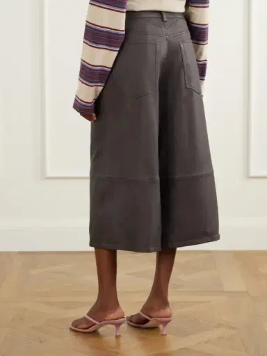 Staud Hunter Cropped Leather Wide-leg Pants | Thumbnail 4 Staud Hunter Cropped Leather Wide-leg Pants | Thumbnail 4