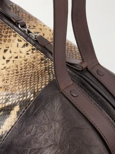 Dries Van Noten Snake-effect Leather Weekend Bag | Thumbnail 5 Dries Van Noten Snake-effect Leather Weekend Bag | Thumbnail 5