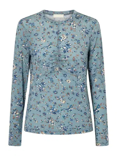 Ulla Johnson Gathered Floral-print Stretch-jersey Blouse | Thumbnail 1 Ulla Johnson Gathered Floral-print Stretch-jersey Blouse | Thumbnail 1