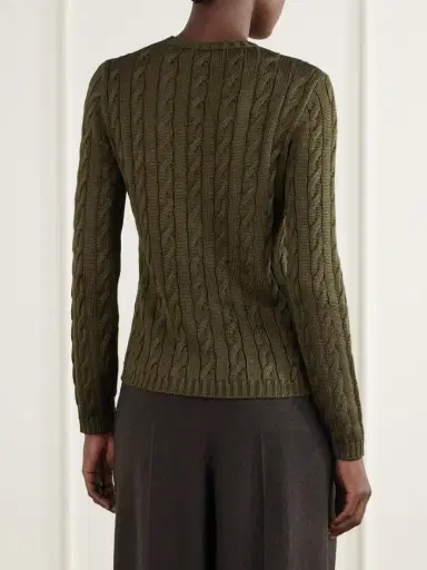 Ralph Lauren Collection Cable-knit Silk-blend Sweater | Thumbnail 4 Ralph Lauren Collection Cable-knit Silk-blend Sweater | Thumbnail 4