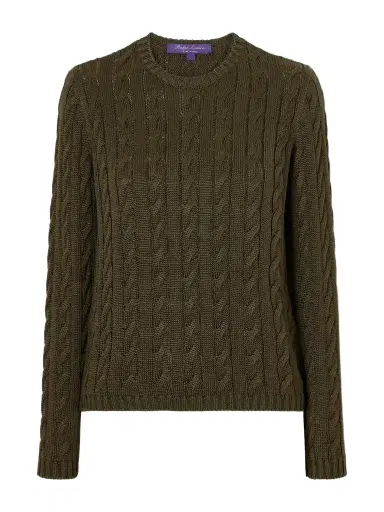 Ralph Lauren Collection Cable-knit Silk-blend Sweater | Thumbnail 1 Ralph Lauren Collection Cable-knit Silk-blend Sweater | Thumbnail 1
