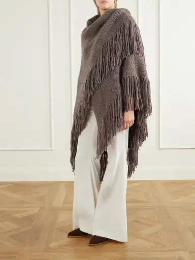 Gabriela Hearst Lauren Fringed Cashmere Wrap | Thumbnail 3 Gabriela Hearst Lauren Fringed Cashmere Wrap | Thumbnail 3