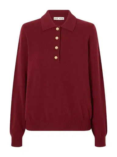 Blazé Milano Highland Wool And Cashmere-blend Polo Sweater | Thumbnail 1 Blazé Milano Highland Wool And Cashmere-blend Polo Sweater | Thumbnail 1