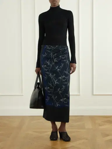 Proenza Schouler Anais Floral-print Button-detailed Gathered Stretch-cady Skirt | Thumbnail 2 Proenza Schouler Anais Floral-print Button-detailed Gathered Stretch-cady Skirt | Thumbnail 2