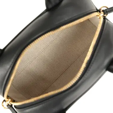Chanel Chanel Mini Bowling Bag with Strap Black Calfskin Gold Hardware | Thumbnail 8 Chanel Chanel Mini Bowling Bag with Strap Black Calfskin Gold Hardware | Thumbnail 8