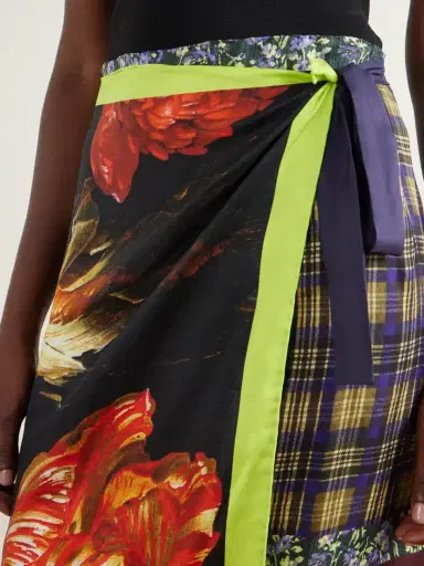 Dries Van Noten Floral-print Silk-satin Wrap Midi Skirt | Thumbnail 5 Dries Van Noten Floral-print Silk-satin Wrap Midi Skirt | Thumbnail 5