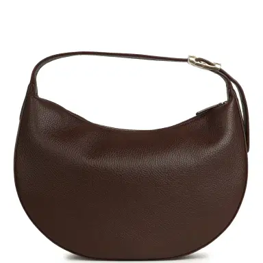 Chanel Chanel Round Top Handle Hobo Bag Dark Brown Grained Calfskin Gold Hardware | Thumbnail 4 Chanel Chanel Round Top Handle Hobo Bag Dark Brown Grained Calfskin Gold Hardware | Thumbnail 4
