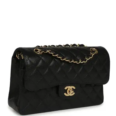 Chanel Chanel Small Classic Double Flap Bag Black Caviar Gold Hardware | Thumbnail 2 Chanel Chanel Small Classic Double Flap Bag Black Caviar Gold Hardware | Thumbnail 2