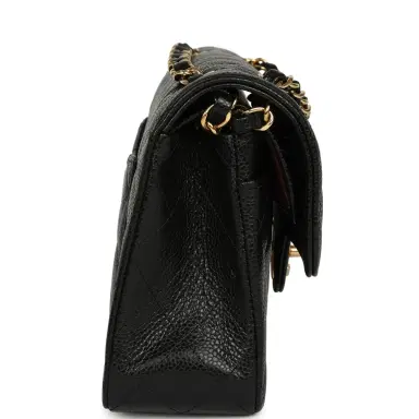Chanel Chanel Small Classic Double Flap Bag Black Caviar Gold Hardware | Thumbnail 3 Chanel Chanel Small Classic Double Flap Bag Black Caviar Gold Hardware | Thumbnail 3