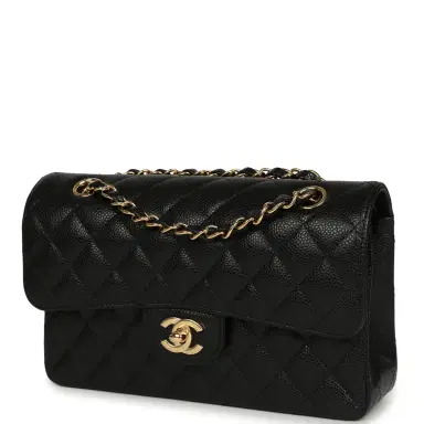 Chanel Chanel Small Classic Double Flap Bag Black Caviar Gold Hardware | Thumbnail 5 Chanel Chanel Small Classic Double Flap Bag Black Caviar Gold Hardware | Thumbnail 5