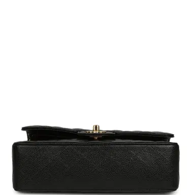 Chanel Chanel Small Classic Double Flap Bag Black Caviar Gold Hardware | Thumbnail 6 Chanel Chanel Small Classic Double Flap Bag Black Caviar Gold Hardware | Thumbnail 6