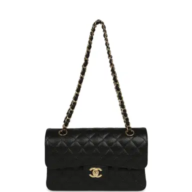 Chanel Chanel Small Classic Double Flap Bag Black Caviar Gold Hardware | Thumbnail 7 Chanel Chanel Small Classic Double Flap Bag Black Caviar Gold Hardware | Thumbnail 7