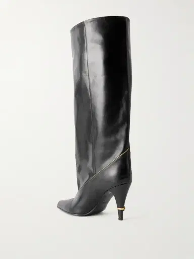 Versace Gianni 90 Calf Leather Knee Boots | Thumbnail 3 Versace Gianni 90 Calf Leather Knee Boots | Thumbnail 3