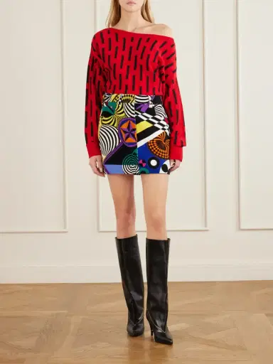 Versace Gianni 90 Calf Leather Knee Boots | Thumbnail 4 Versace Gianni 90 Calf Leather Knee Boots | Thumbnail 4