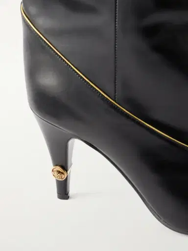 Versace Gianni 90 Calf Leather Knee Boots | Thumbnail 5 Versace Gianni 90 Calf Leather Knee Boots | Thumbnail 5