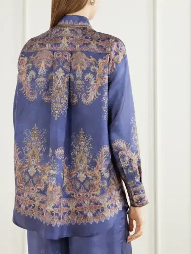 Zimmermann Valiant Printed Silk-satin Shirt | Thumbnail 3 Zimmermann Valiant Printed Silk-satin Shirt | Thumbnail 3