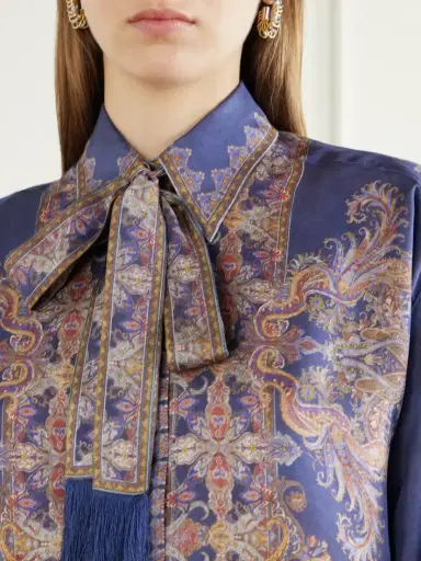 Zimmermann Valiant Printed Silk-satin Shirt | Thumbnail 4 Zimmermann Valiant Printed Silk-satin Shirt | Thumbnail 4
