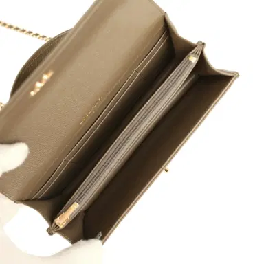 Chanel Chanel Trendy Top Handle Clutch with Chain Dark Khaki Caviar Gold Hardware | Thumbnail 10 Chanel Chanel Trendy Top Handle Clutch with Chain Dark Khaki Caviar Gold Hardware | Thumbnail 10