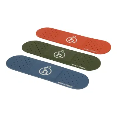 HERMÈS Hermes Band-Aid Cuivre, Bleu Tie, Vert Veronese Milo Lambskin | Thumbnail 3 HERMÈS Hermes Band-Aid Cuivre, Bleu Tie, Vert Veronese Milo Lambskin | Thumbnail 3
