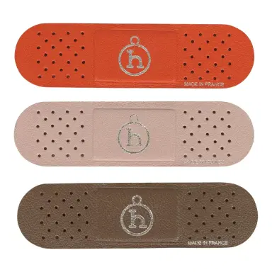 HERMÈS Hermes Band-Aid Cuivre, Etain, Gris Tourterelle Milo Lambskin | Thumbnail 1 HERMÈS Hermes Band-Aid Cuivre, Etain, Gris Tourterelle Milo Lambskin | Thumbnail 1