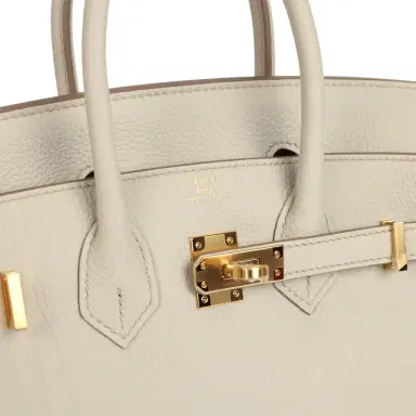 HERMÈS Hermes Birkin 25 Beton Togo Gold Hardware | Thumbnail 7 HERMÈS Hermes Birkin 25 Beton Togo Gold Hardware | Thumbnail 7
