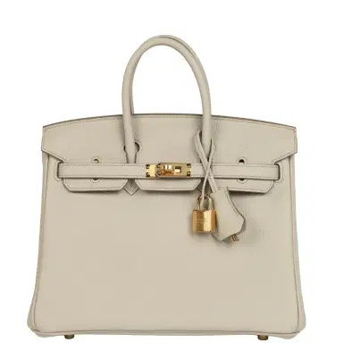 HERMÈS Hermes Birkin 25 Beton Togo Gold Hardware | Thumbnail 1 HERMÈS Hermes Birkin 25 Beton Togo Gold Hardware | Thumbnail 1