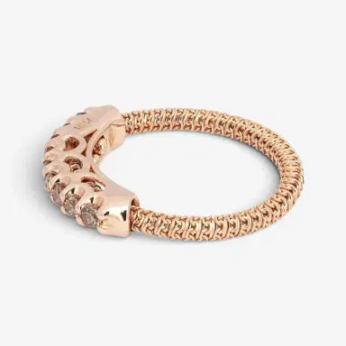 Giovanni Ferraris Giovanni Ferraris 18K Rose Gold & Titanium Brown Diamond Spring Ring Sz. 5.5 by The Solist | Thumbnail 2 Giovanni Ferraris Giovanni Ferraris 18K Rose Gold & Titanium Brown Diamond Spring Ring Sz. 5.5 by The Solist | Thumbnail 2