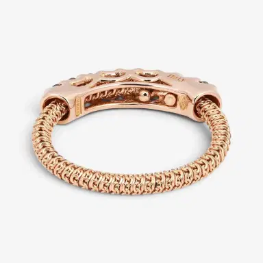 Giovanni Ferraris Giovanni Ferraris 18K Rose Gold & Titanium Brown Diamond Spring Ring Sz. 5.5 by The Solist | Thumbnail 4 Giovanni Ferraris Giovanni Ferraris 18K Rose Gold & Titanium Brown Diamond Spring Ring Sz. 5.5 by The Solist | Thumbnail 4