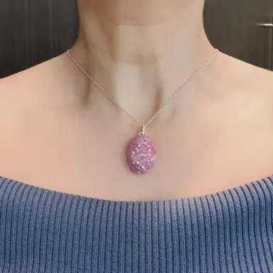Giovanni Ferraris Giovanni Ferraris 18K Rose Gold Diamond & Icy Pink Sapphire Pendant Necklace by The Solist | Thumbnail 2 Giovanni Ferraris Giovanni Ferraris 18K Rose Gold Diamond & Icy Pink Sapphire Pendant Necklace by The Solist | Thumbnail 2