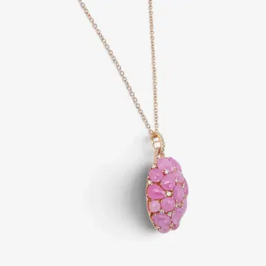 Giovanni Ferraris Giovanni Ferraris 18K Rose Gold Diamond & Icy Pink Sapphire Pendant Necklace by The Solist | Thumbnail 4 Giovanni Ferraris Giovanni Ferraris 18K Rose Gold Diamond & Icy Pink Sapphire Pendant Necklace by The Solist | Thumbnail 4