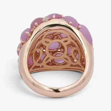 Giovanni Ferraris Giovanni Ferraris 18K Rose Gold Pink Sapphire & Diamond Cocktail Ring Sz. 7 by The Solist | Thumbnail 5 Giovanni Ferraris Giovanni Ferraris 18K Rose Gold Pink Sapphire & Diamond Cocktail Ring Sz. 7 by The Solist | Thumbnail 5