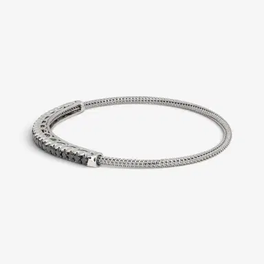 Giovanni Ferraris Giovanni Ferraris 18K White Gold & Titanium Black Sapphire Spring Bracelet by The Solist | Thumbnail 3 Giovanni Ferraris Giovanni Ferraris 18K White Gold & Titanium Black Sapphire Spring Bracelet by The Solist | Thumbnail 3