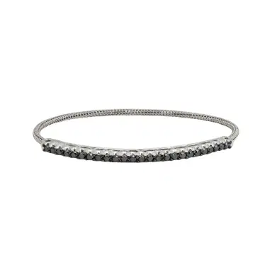 Giovanni Ferraris Giovanni Ferraris 18K White Gold & Titanium Black Sapphire Spring Bracelet by The Solist | Thumbnail 1 Giovanni Ferraris Giovanni Ferraris 18K White Gold & Titanium Black Sapphire Spring Bracelet by The Solist | Thumbnail 1